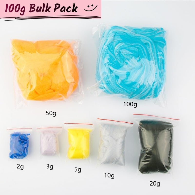 Catopia Wool Roving Yarn, 100G/3.53OZ Soft Felting Wool Pure Chunky Roving Yarn Bulk for Needle Felting Knitting Blanket Spinning Weaving DIY Craft,Black - Image 3